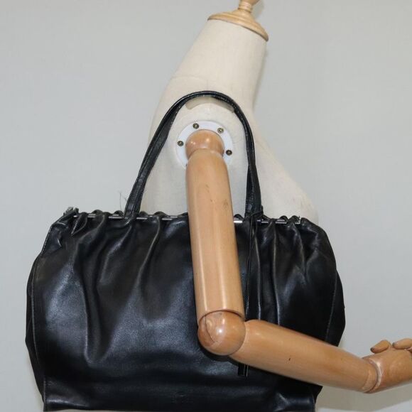 Prada Black Leather Handbag (Pre-Owned) - Picture 15 of 16